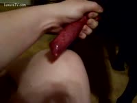 [ Beast Porn Film ] Sucking creepy red pecker